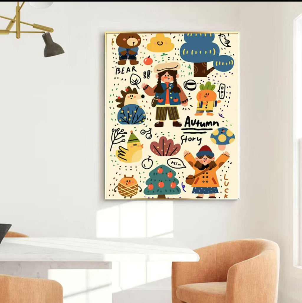 Dopamine Graffiti Girl Cross Stitch Pattern – Colorful & Easy DIY  Kit for Beginners