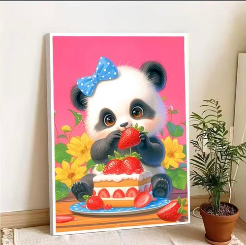 Birthday Panda - Stamped Cross Stitch Kit