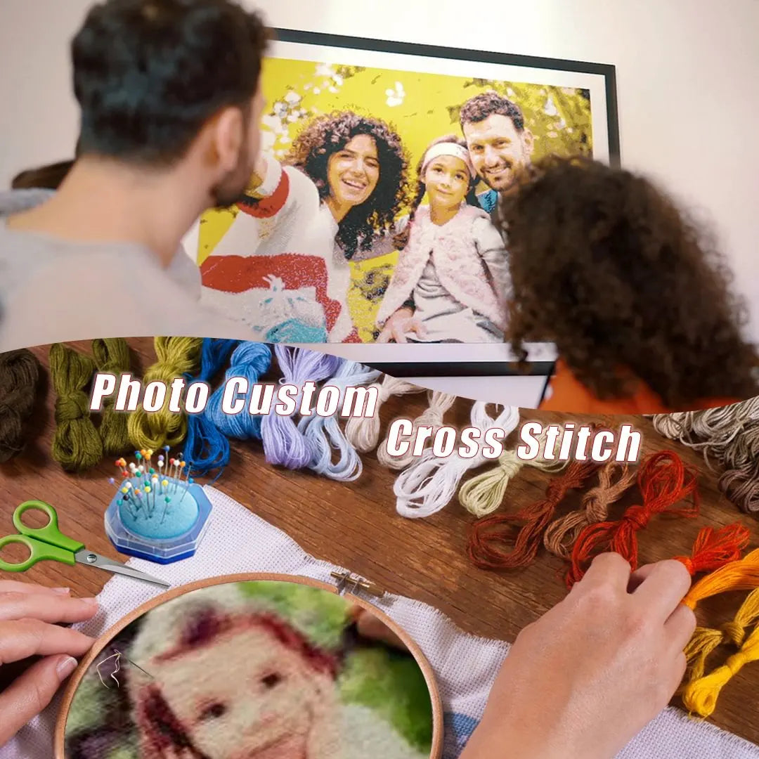Custom Photo Cross Stitch Kit – Create Your Own Unique Design