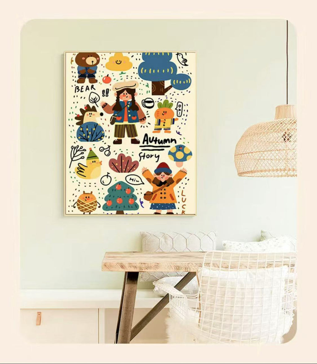 Dopamine Graffiti Girl Cross Stitch Pattern – Colorful & Easy DIY  Kit for Beginners