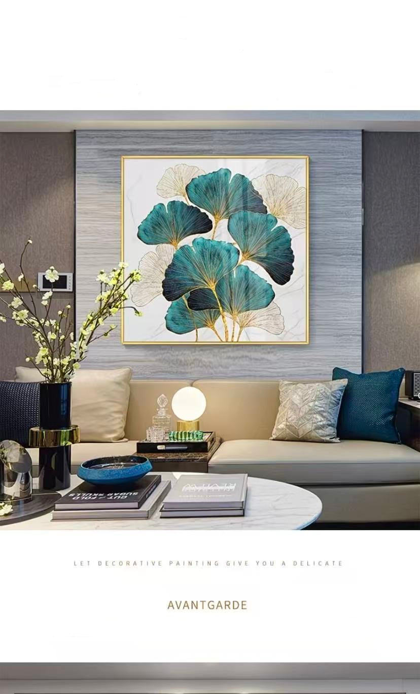 Ginkgo Floral Cross Stitch Kit