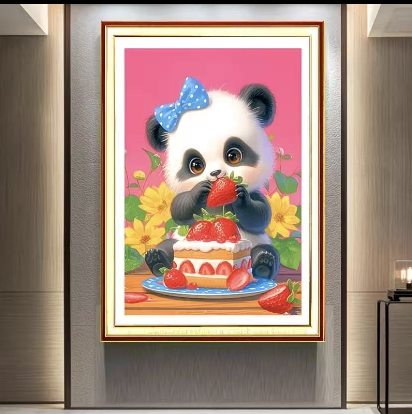 Birthday Panda - Stamped Cross Stitch Kit