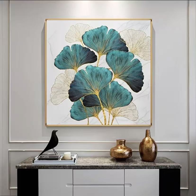 Ginkgo Floral Cross Stitch Kit