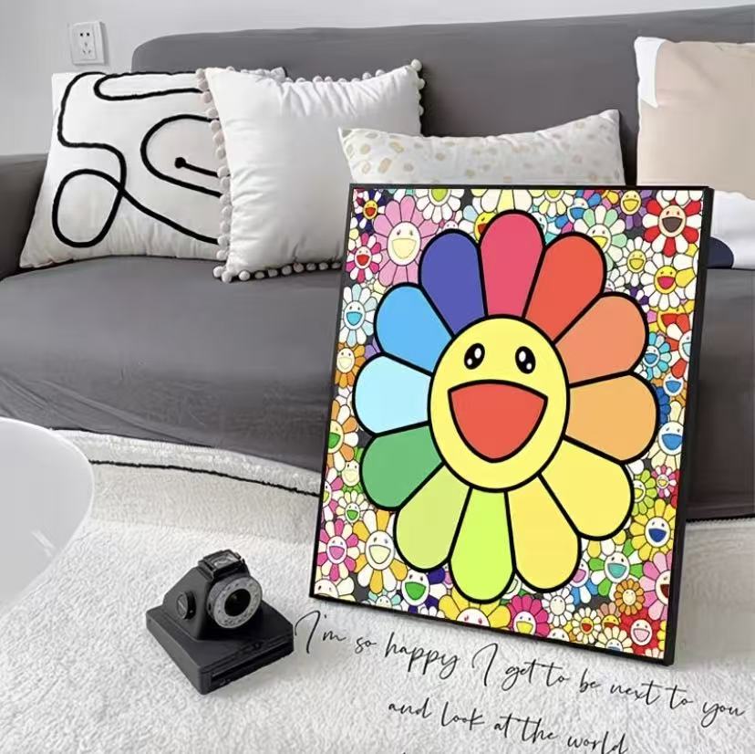 DIY Sunflower Cross Stitch Kit for Living Room Wall Decor