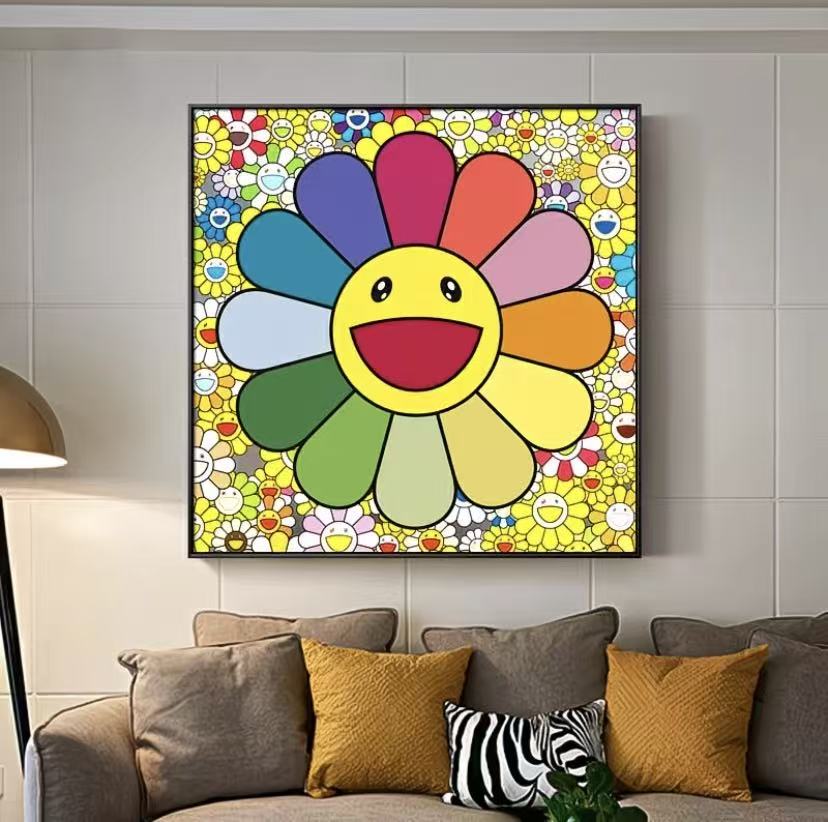 DIY Sunflower Cross Stitch Kit for Living Room Wall Decor