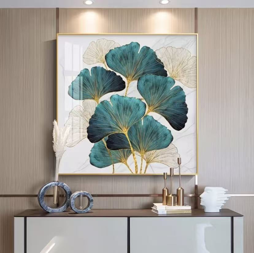 Ginkgo Floral Cross Stitch Kit