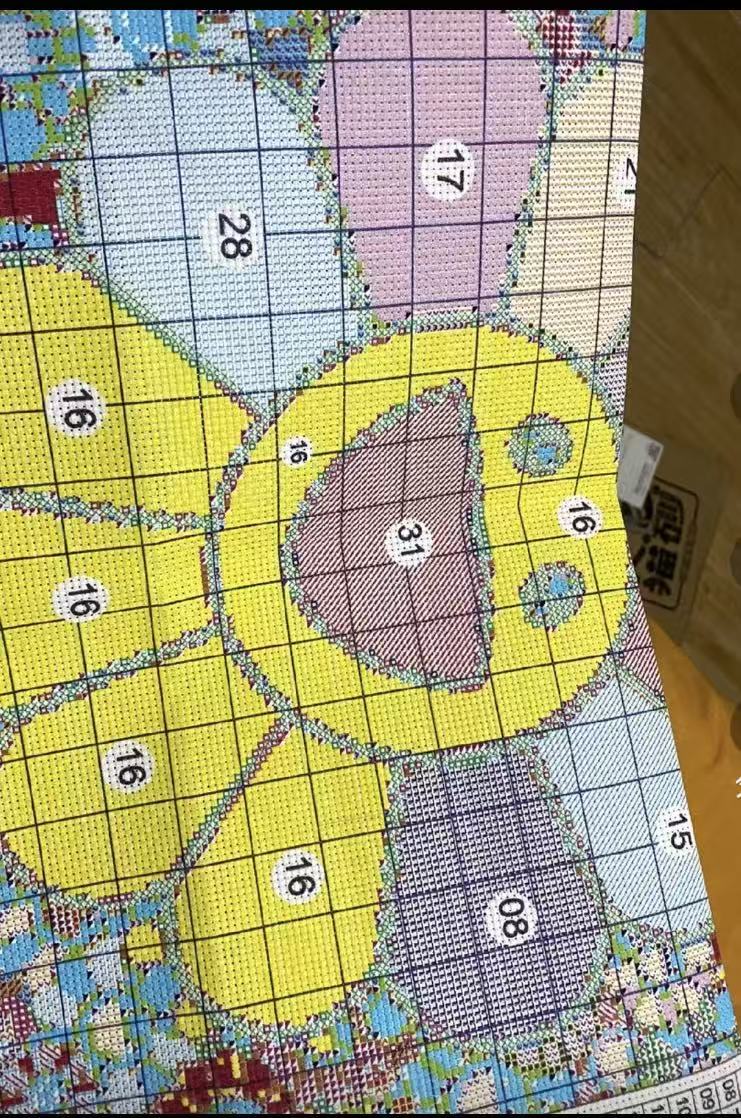 DIY Sunflower Cross Stitch Kit for Living Room Wall Decor